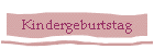 Kindergeburtstag
